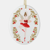 Sugar Plum Fairy kerstversiering Keramisch Ornament (Rechts)
