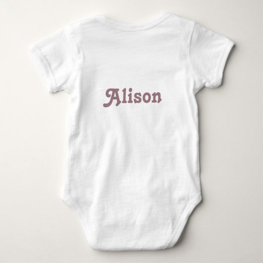 Sugar Plum Fairy Tekst Kunst Romper (Achterkant)