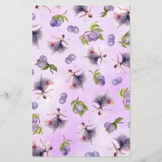 Sugar Plum Fairy Waterverf Soap Wrap Papier Blad (Voorkant)
