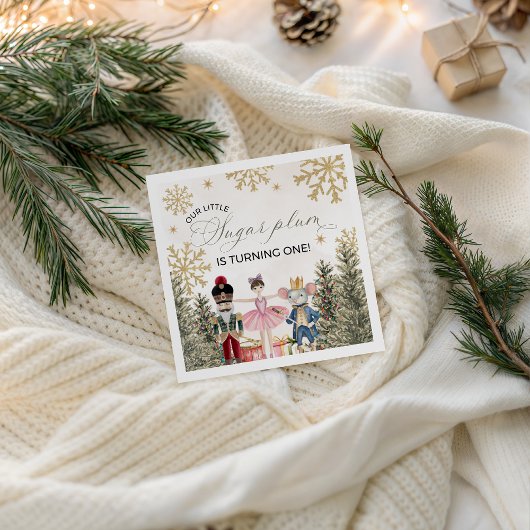 Sugar Plum Nutcracker Party Napkin Servet