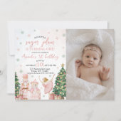 Sugar Plum Nutcracker Photo Invite Kaart (Voorkant)