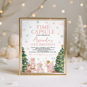 Sugar Plum Nutcracker Time Capsule Sign Reclamebord Met Voetstuk