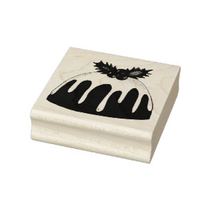 Sugar Plum Pudding kerstfeestdag Stamp Rubberstempel