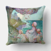 Sugar Plum Tree Children Anne Anderson Fine Art Kussen (Achterkant)