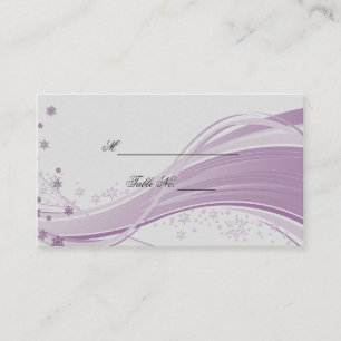 Sugar Plum Tree Snowflakes Mariage Cartes de place