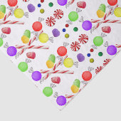 Sugar Plums Kerstmis Tissuepapier (Detail)