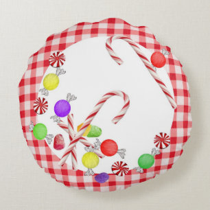 Sugar Plums Pillow Rond Kussen
