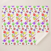 Sugar Plums Sherpa Blanket Deken (Voorkant (horizontaal))