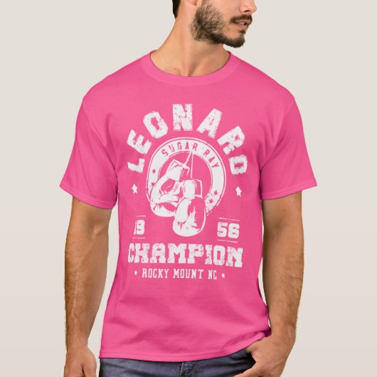 Sugar Ray Leonard Champion T-shirt (Voorkant)