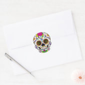 Sugar Skull 44 vierkante en ronde Stickers (Envelop)