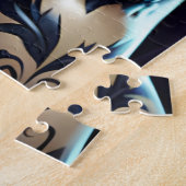 Sugar Skull Art - Bloeiende schoonheid Legpuzzel (Zijkant)