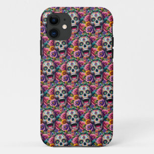 Sugar Skull Art - Boeket van Botten iPhone 11 Hoesje