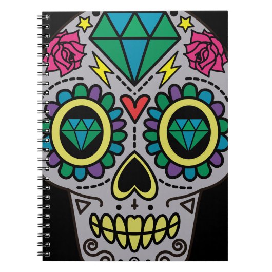 Sugar Skull Art, Dag van de Doden Notitieboek (Voorkant)