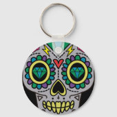 Sugar Skull Art, Dag van de Doden Sleutelhanger (Voorkant)