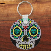 Sugar Skull Art, Dag van de Doden Sleutelhanger (Voorkant)