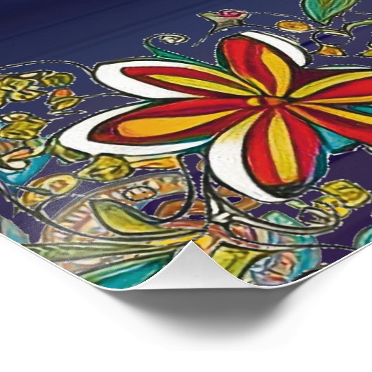 Sugar Skull Art - Dag van het Dode Vliegtuigaltaar Perfect Poster (Hoek)