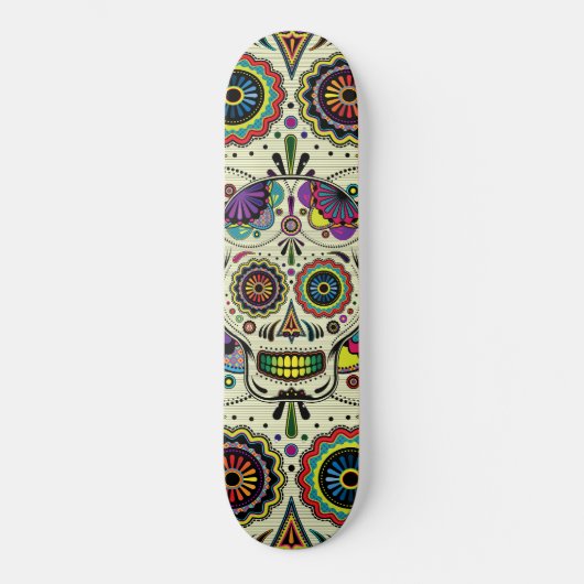 Sugar Skull Art Day van de doden Skateboard (Voorkant)
