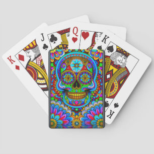 Sugar Skull Art - Een spectrum van geesten Pokerkaarten