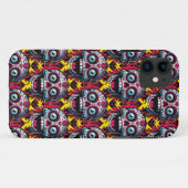 Sugar Skull Art - elektrische dag van de doden Case-Mate iPhone Case (Achterkant (horizontaal))