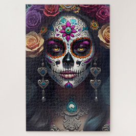 Sugar Skull Art - Gezichten van herinnering Legpuzzel