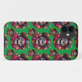 Sugar Skull Art - Jolly Pirate Skull (Groen) Case-Mate iPhone Case (Achterkant (horizontaal))