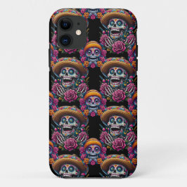 Sugar Skull Art - Levendige Dag van de Doden iPhone 11 Hoesje