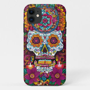 Sugar Skull Art - Levendige tradities van Mexico iPhone 11 Hoesje