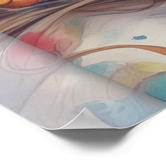 Sugar Skull Art - Mooie vrouw in schedel make-up Poster (Hoek)