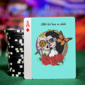 Sugar Skull Art Nouveau Pokerkaarten
