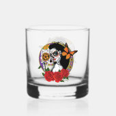 Sugar Skull Art Nouveau Whisky Glas (Achterkant)