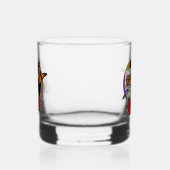 Sugar Skull Art Nouveau Whisky Glas (Links)