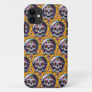 Sugar Skull Art - Sugar Skull Astronaut iPhone 11 Hoesje