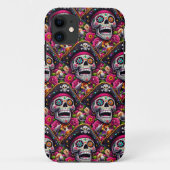 Sugar Skull Art - Swashbuckling Pirate Skull Case-Mate iPhone Case (Achterkant)