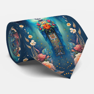 Sugar Skull Art - Vier de tradities van Mexico Stropdas