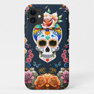 Sugar Skull Art - Vier het leven iPhone 11 Hoesje