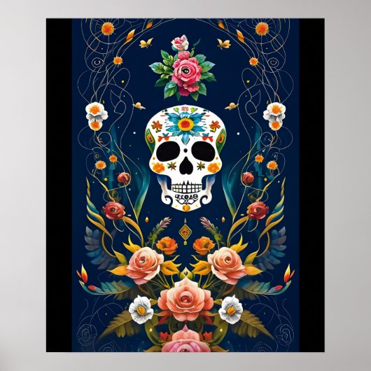 Sugar Skull Art - Vier traditie Poster (Voorkant)