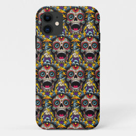 Sugar Skull Art - Voel je opgevoerd iPhone 11 Hoesje