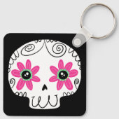 Sugar Skull Calaverita Dag van de Dode Sleutelhang Sleutelhanger (Achterkant)
