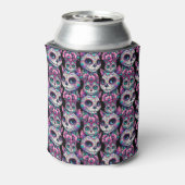 Sugar Skull Cat Pattern Blikjeskoeler (Blikje Achterkant)