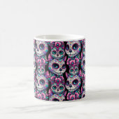 Sugar Skull Cat Pattern Koffiemok (Center)