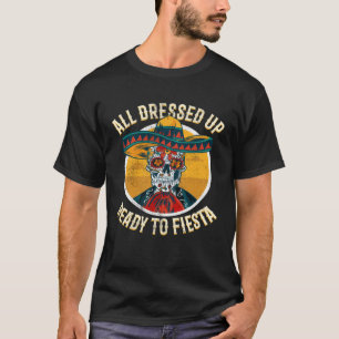 Sugar Skull Cinco de Mayo Fiesta Mexicaanse Sombre T-shirt