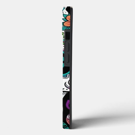 Sugar Skull Day Of The Dead Case-Mate iPhone Case (Achterkant / Links)