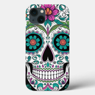 Sugar Skull Day Of The Dead iPhone 13 Hoesje