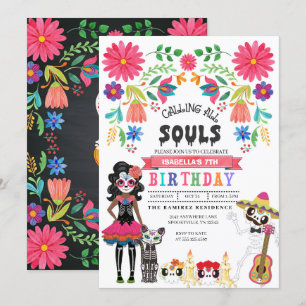Sugar Skull Day of the Dead Halloween Verjaardag Kaart