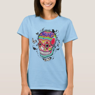 Sugar Skull Day of the Dead Illustration. T-shirt