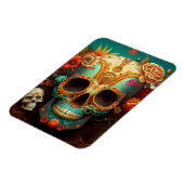 Sugar Skull Day Of The Dead Magneet (Linkerzijde)