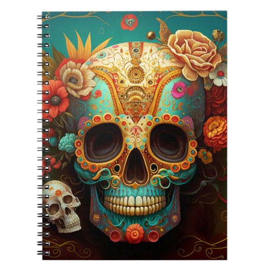 Sugar Skull Day Of The Dead Notitieboek (Voorkant)