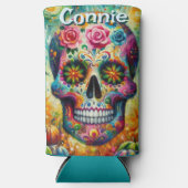 Sugar Skull Day van de dode bloem gepersonaliseerd (Voorkant)