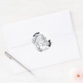 Sugar Skull Day van het dode meisje CALAVEREAR Ronde Sticker (Envelop)