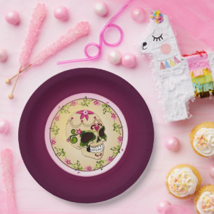 Sugar Skull Día de los Muertos Papieren Bordje